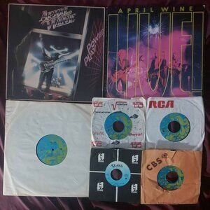 ITEMS HAVE WERAR All for $25 - Lot of April Wine Vinyl LPs canadian hard rock